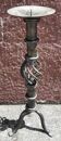 Bougeoir ou chandelier en fer forgé (Hauteur 41 cm)