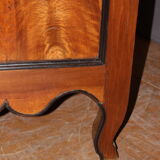 Curved chest of drawers Louis XV in blond walnut XVIII