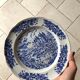 Lot of 9 plates - Chateau Motif - Porcelaine Pyro Blan