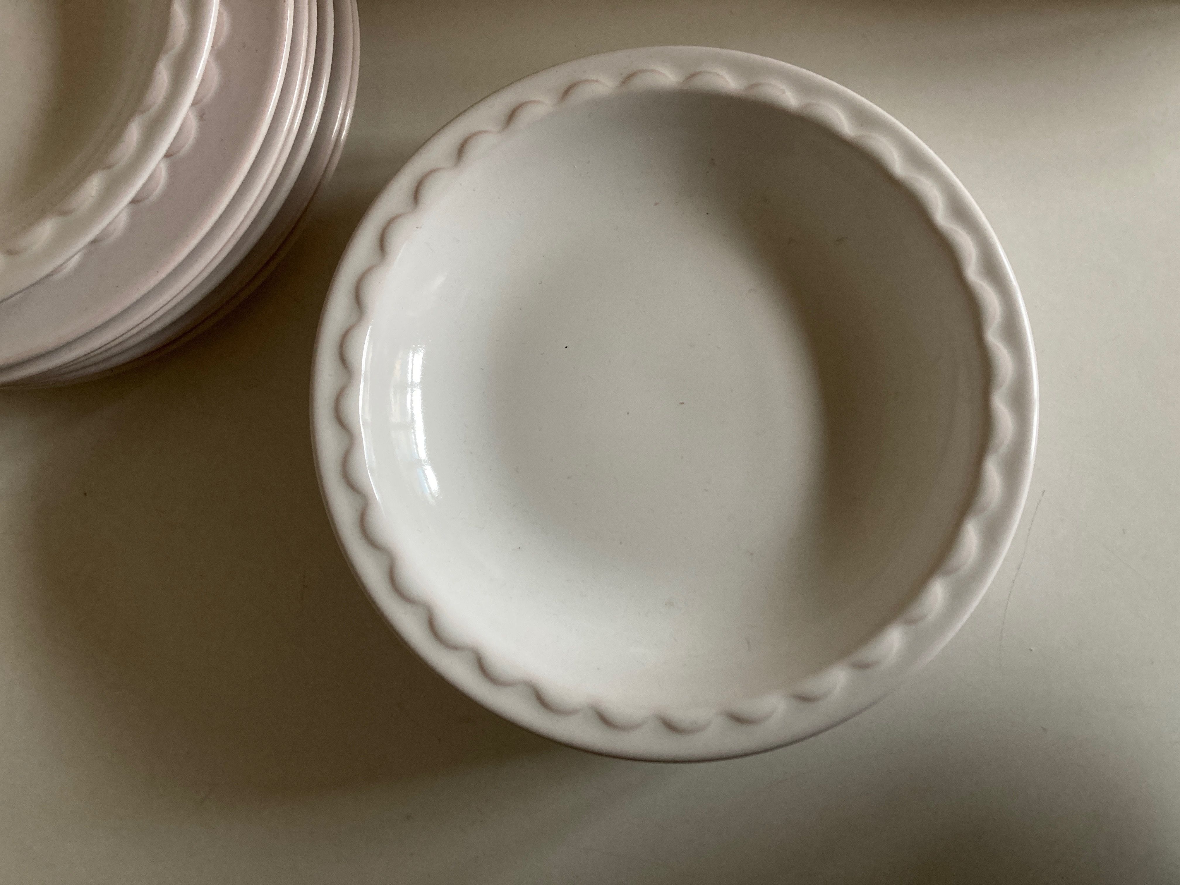 Set of 11 dessert plates and glazed earth cap 1970 by Pierre Motton for Gien