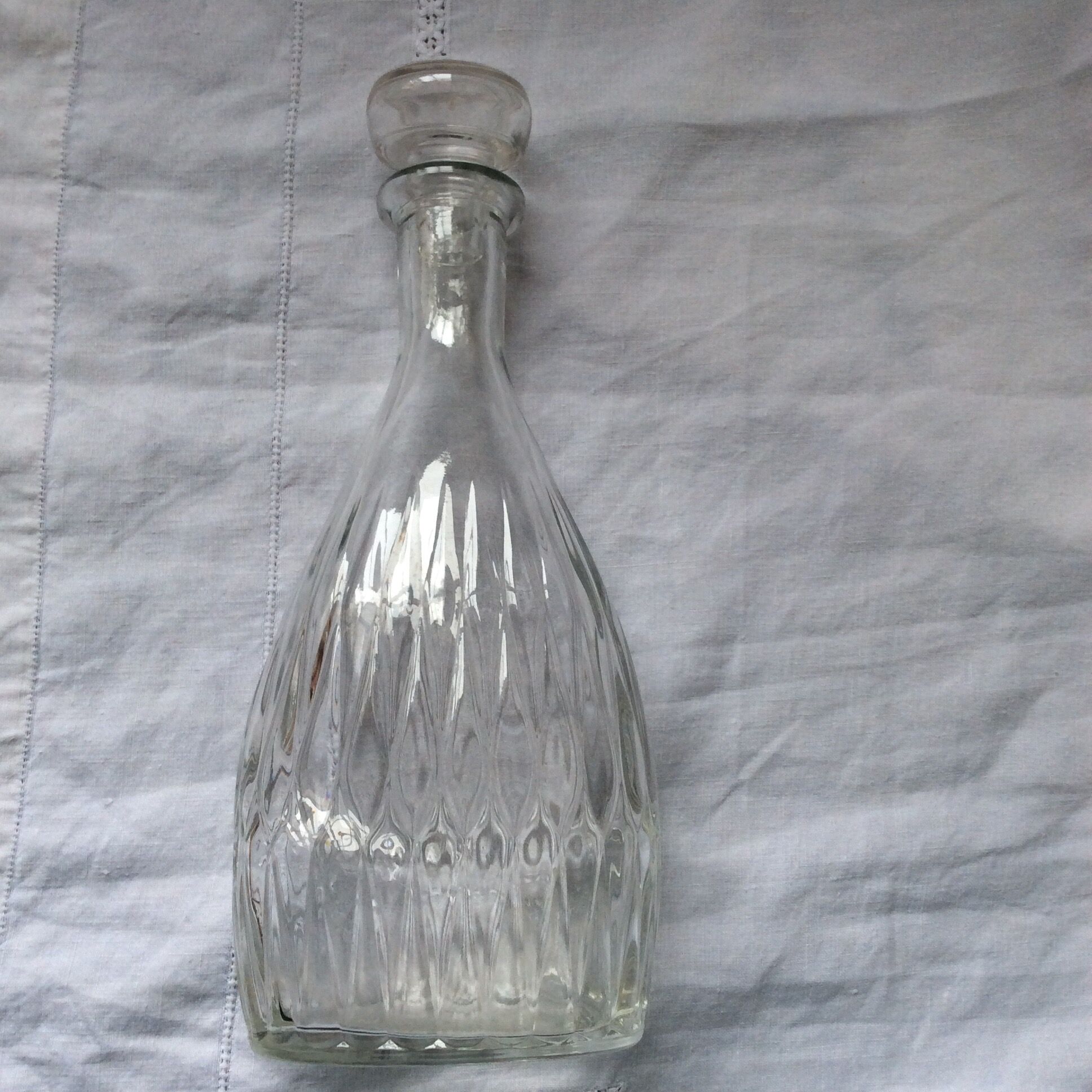 Old glass carafe