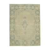 Hand-Knotted Persian Antique 1970s 284 cm x 388 cm Beige Wool Carpet