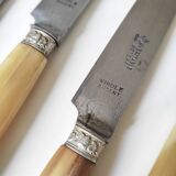 Couteaux Estebe, virole argent