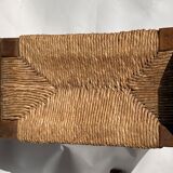 Antique monastry wicker stool or hocker