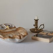 Vide poche chouette en céramique Vallauris vintage