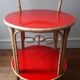 Bamboo and formica wheels serving table