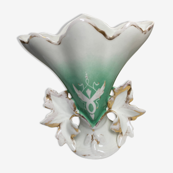 Vase de mariée en porcelaine de Paris XIX