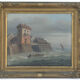 Pair of oils on canvas representing port scenes