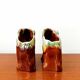 Paire de vases éléphants en céramique vintage