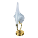 Italian white calla lily flower table lamp, Murano glass, 1970s