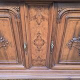 Important two-body buffet in carved walnut – Renaissance style