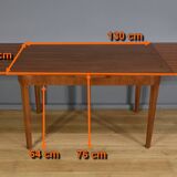 Table à rallonges Scandinave en Teck – 1960