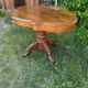 Antique guéridon in Napoléon III style – Solid walnut – Scalloped top