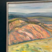 Original Swedish Oil on Canvas – "Landscape" by Lalla Blecher – Signed – Dated 1994 – Framed – 63 × 53 cm (24.8" × 20.9")