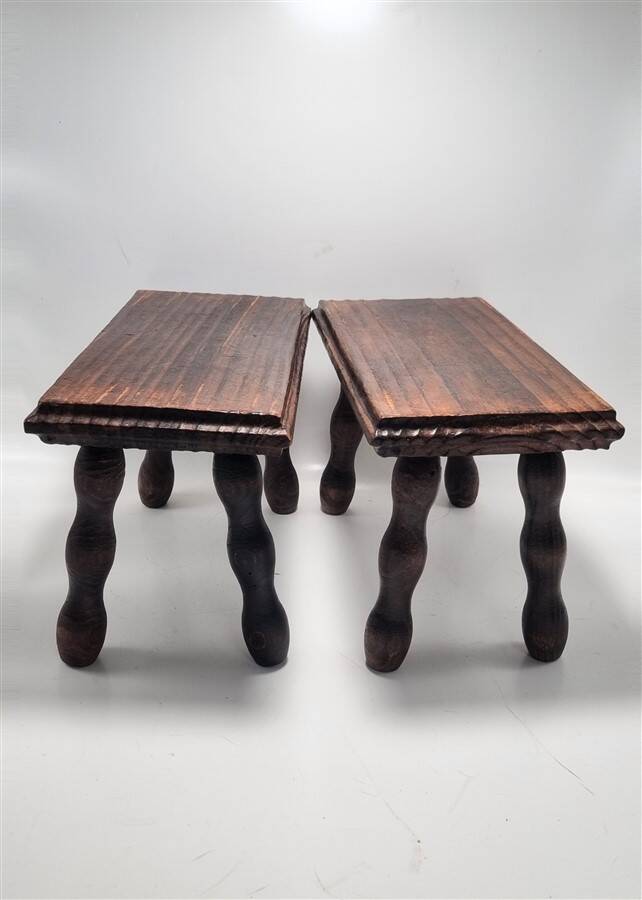 Pair of footrest stools