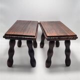 Pair of footrest stools