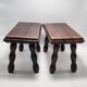 Pair of footrest stools