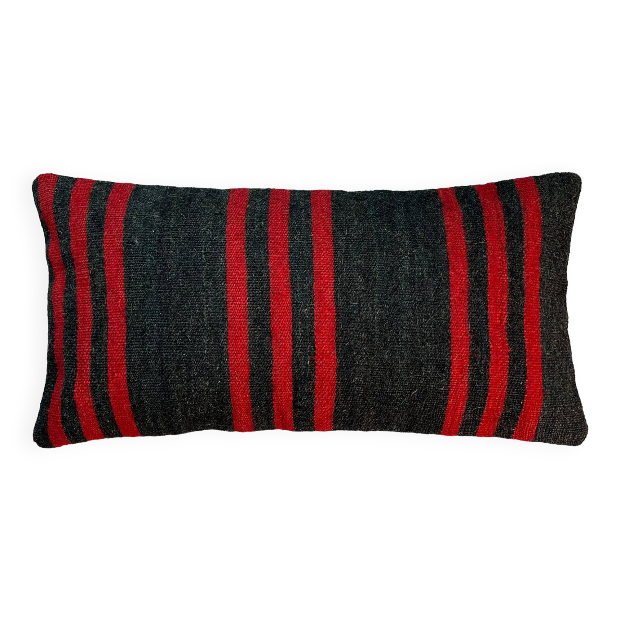 Vintage turkish kilim cushion cover , 30 x 60 cm