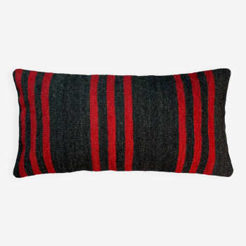 Housse de coussin kilim turc vintage, 30 x 60 cm