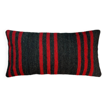 Housse de coussin kilim turc vintage, 30 x 60 cm