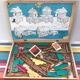 Former Construction Game JEUJURA No.2N Chalet Des Neiges - Vintage Wood Box