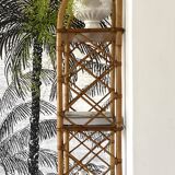 Rattan wall shelf 1960