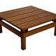 Vintage Pinewood Slatted Coffee Table Design 1970s