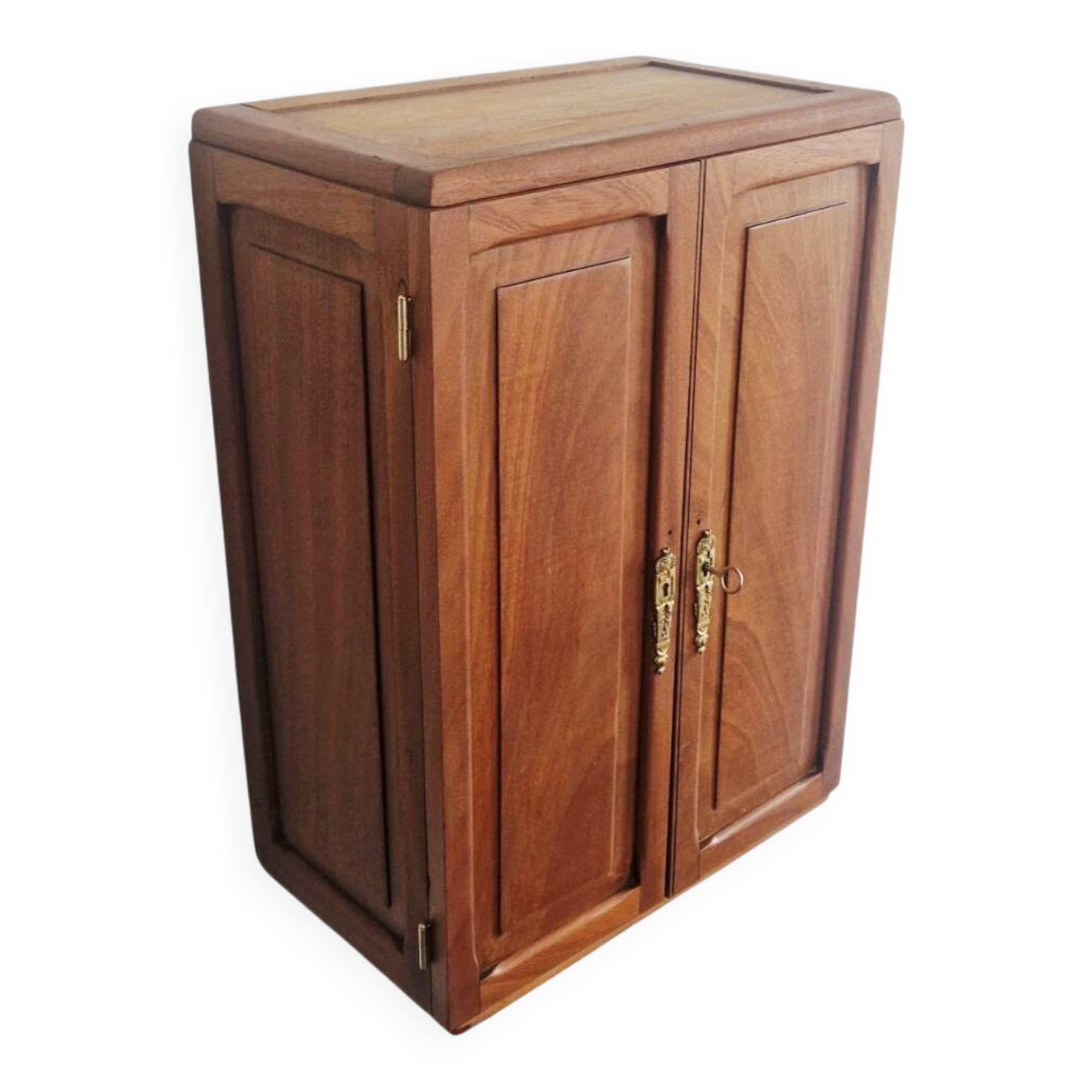 1950s handcrafted cabinet - Solid mahogany wood - Unique piece