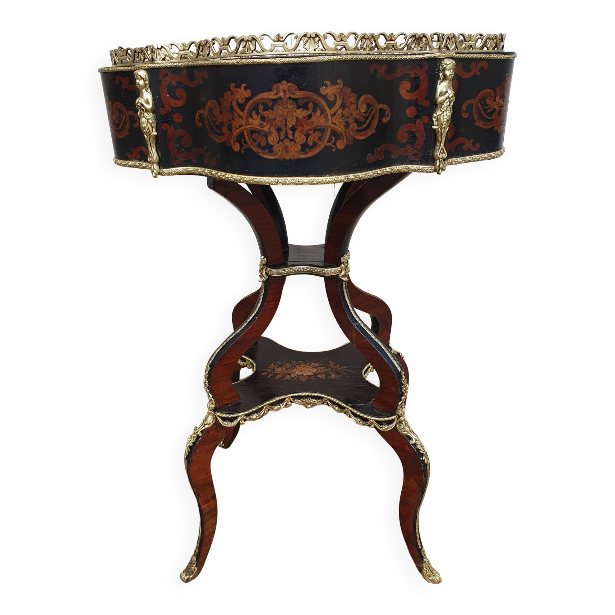 Napoleon III planter in marquetry, 1860 period
