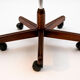 Fauteuil de bureau vintage en cuir