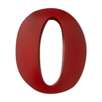 Lettre d’enseigne « O » vintage