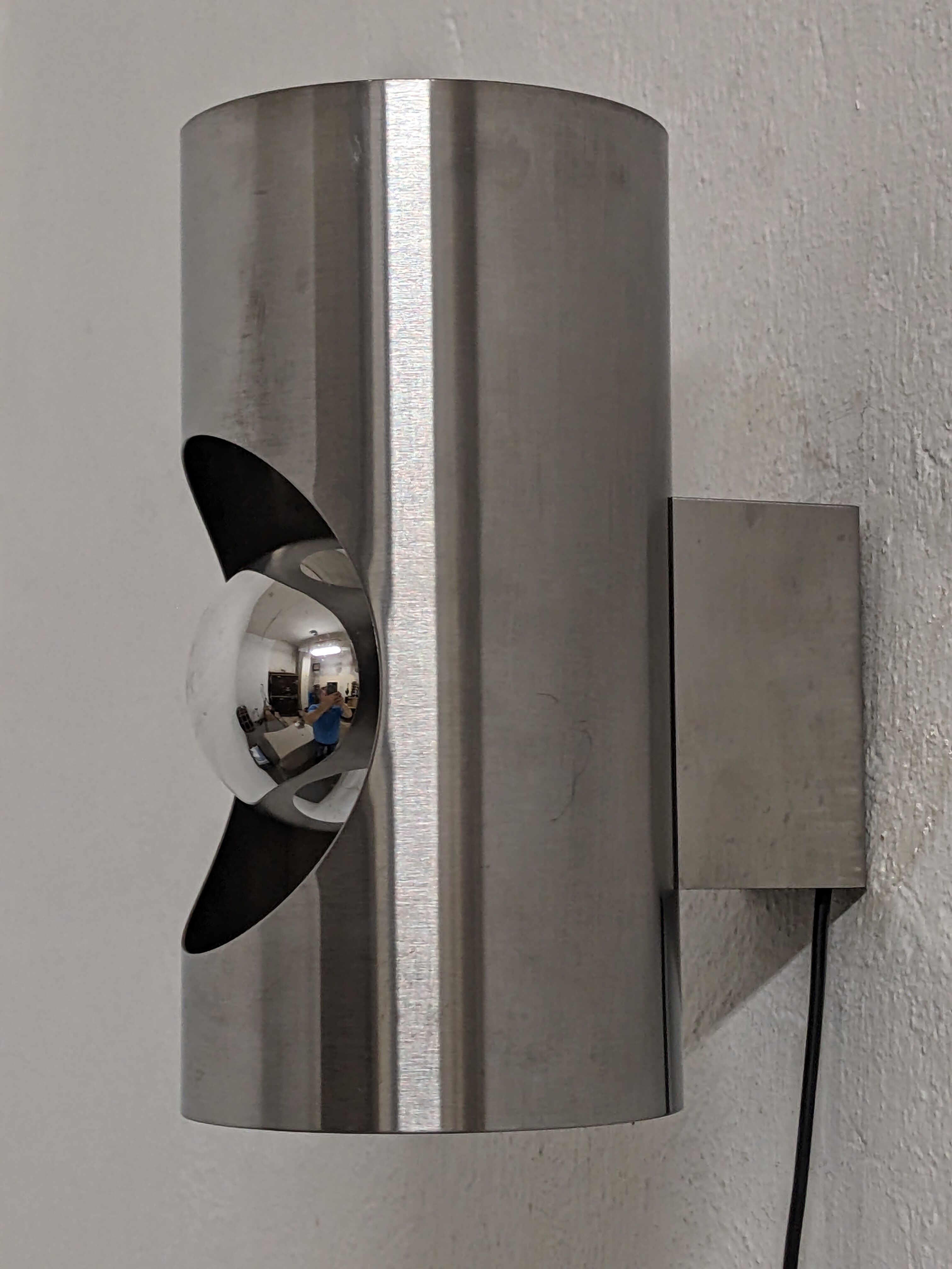 Pair of Space Age wall lamps from the 60s/70s Oxar France