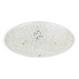 Round textured glass ceiling light J. T. Kalmar mid-century, Austria, 1960s