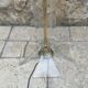 Floor lamp in plexiglass and gilded brass, 20th century period