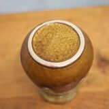 St Clément fat lava vase, vintage vase, St Clément ceramic vase, made in France, flower pot