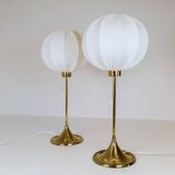 Pair of Bergboms B-024 table lamps mid-century, 1960s, Sweden