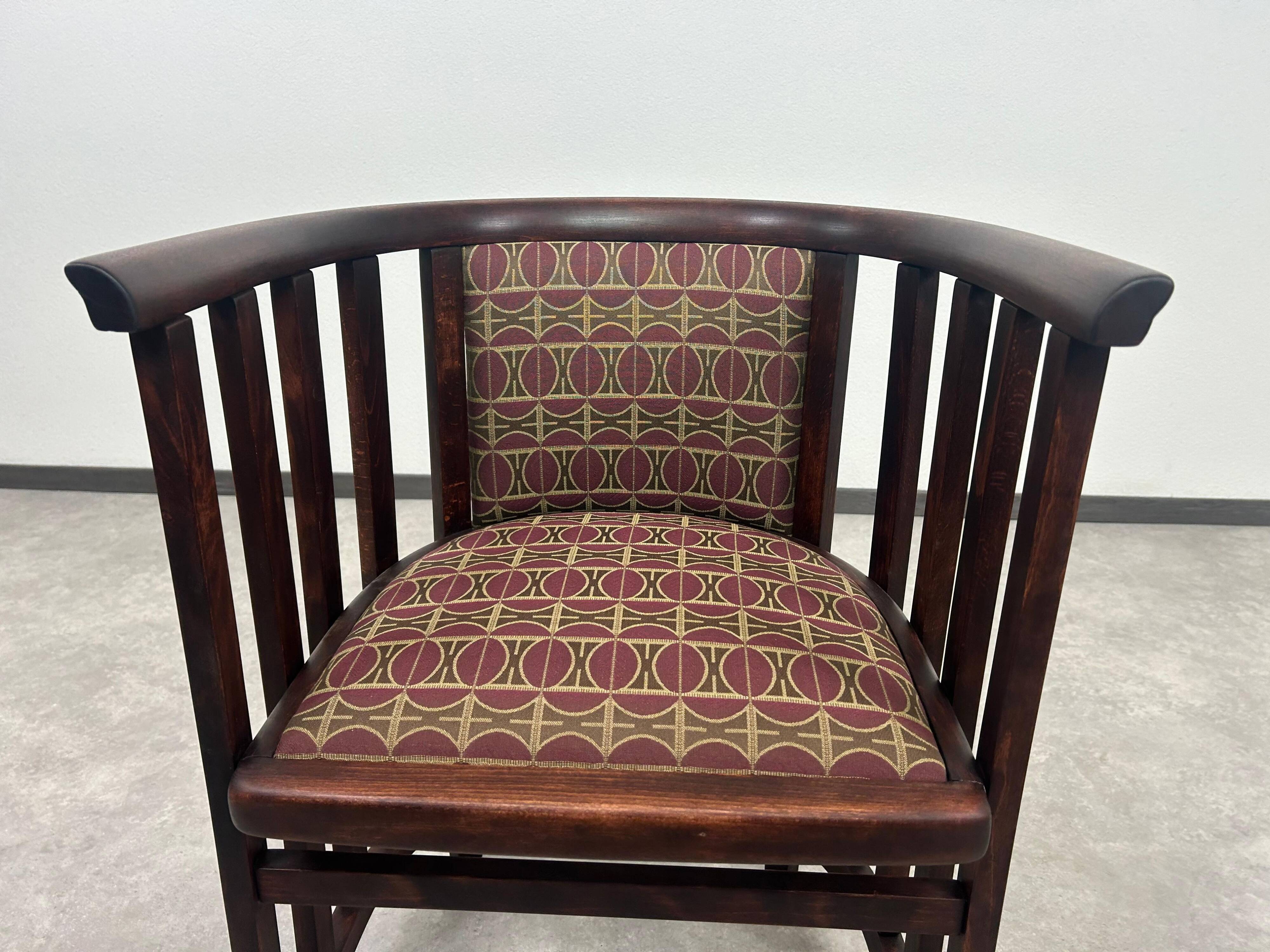 Secession Fledermaus armchairs by Josef Hoffmann
