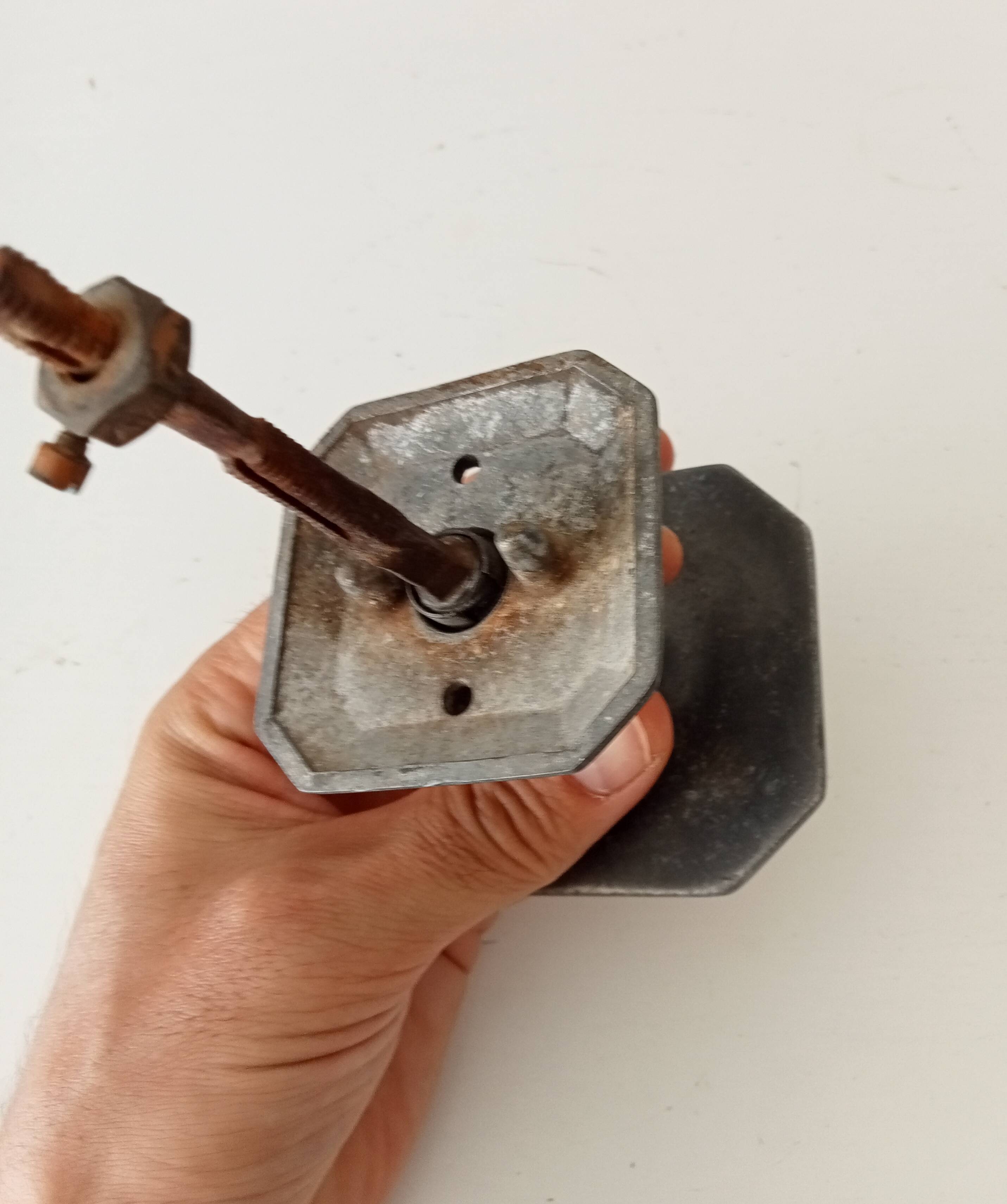 Antique art deco central door handle door pull
