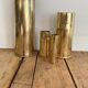 Brass tube vase