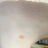 Bust in alabaster signed Alain Giannelli