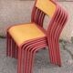 Set of 6 Adult size Mullca school chairs from the 80s