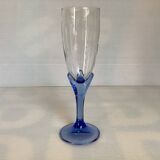 Six Bormioli Rocco Cobalt Blue Champagne Flutes