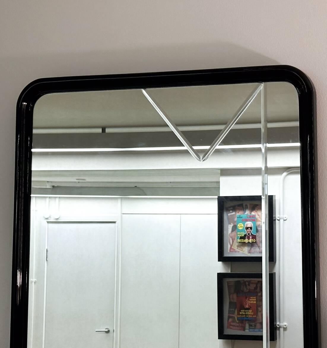 Miroir mural noir, 1990