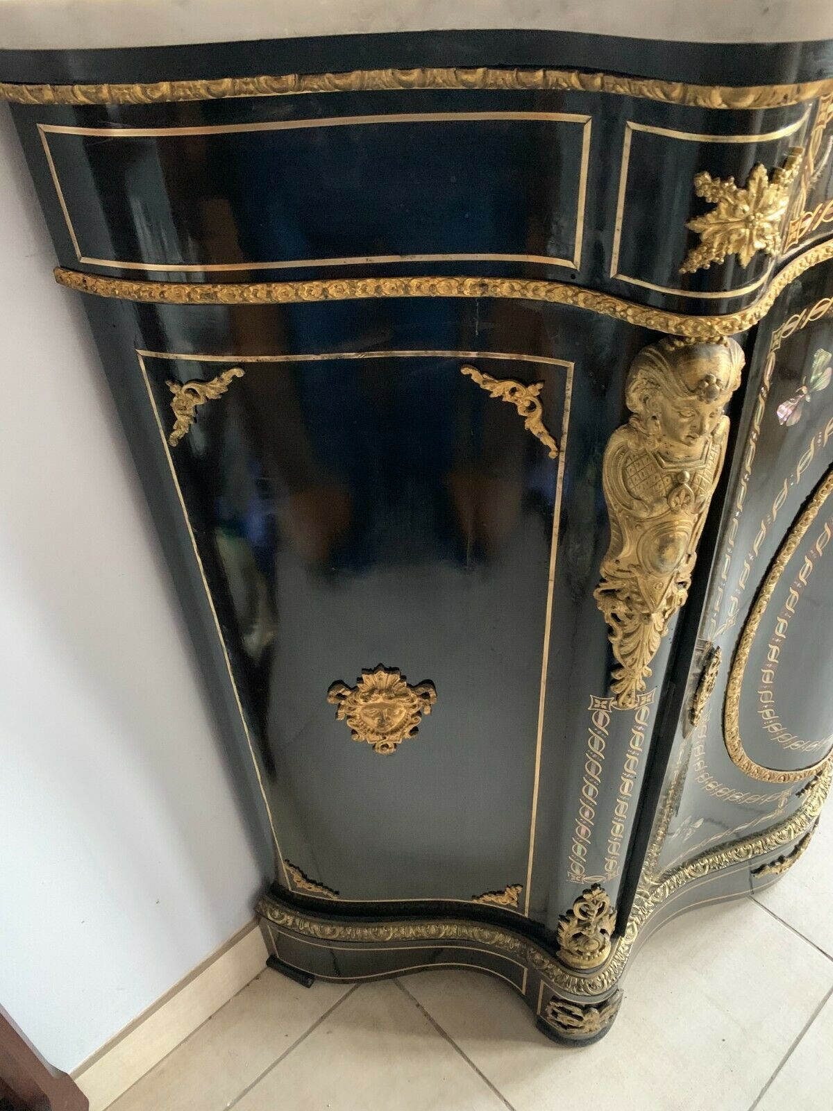 Curved furniture with support height Napoleon III Buffet Napoleon III 19th century