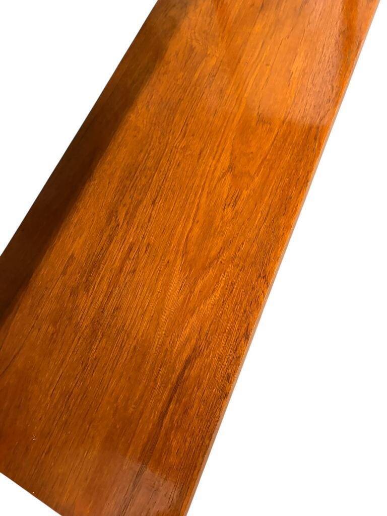 Vintage wooden wall-mounted furniture on legs / MDK secretary