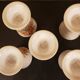 Lot de 5 mazagrans vintage art floral
