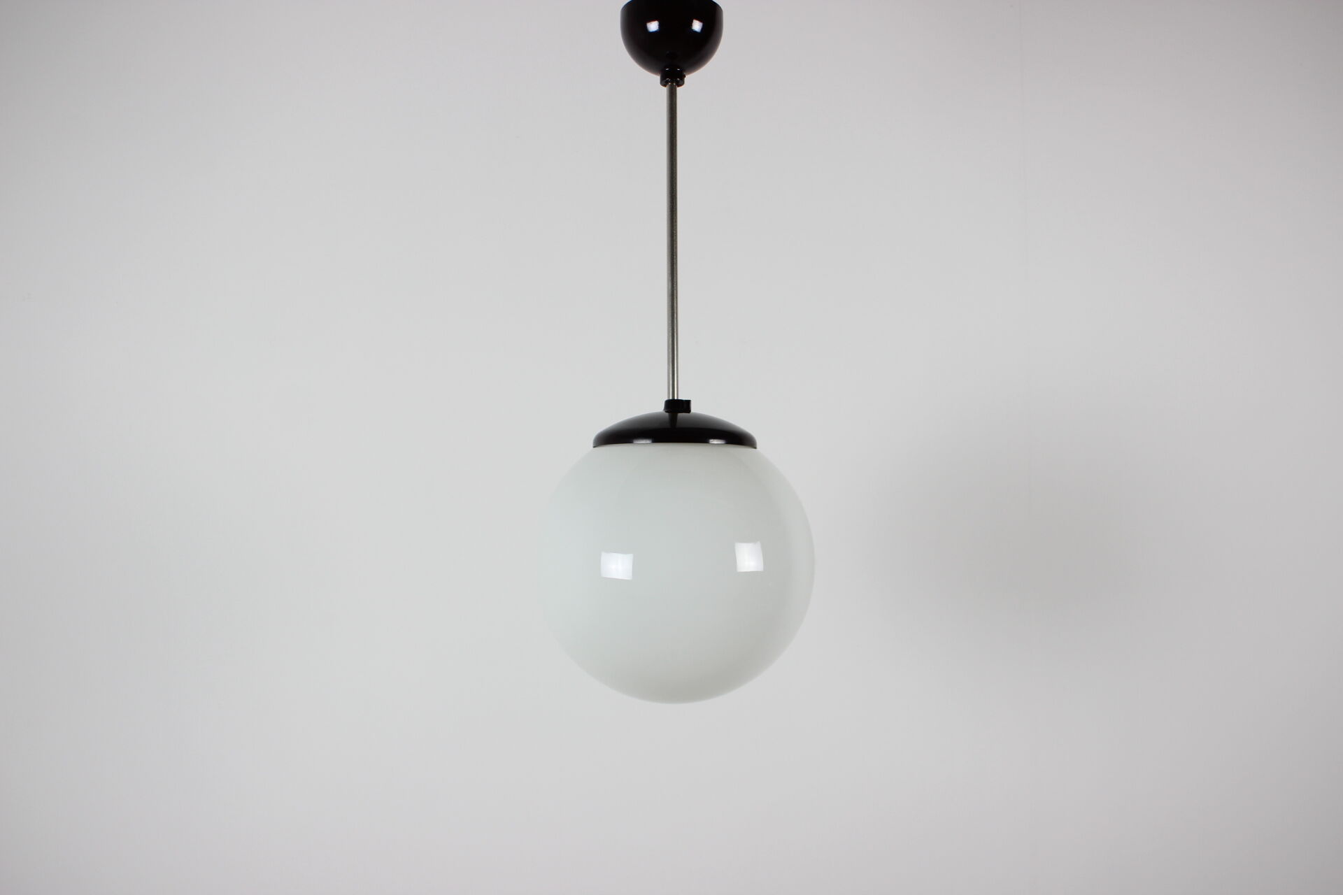 1950's, glass & bakelite pendant, Czechoslovakia