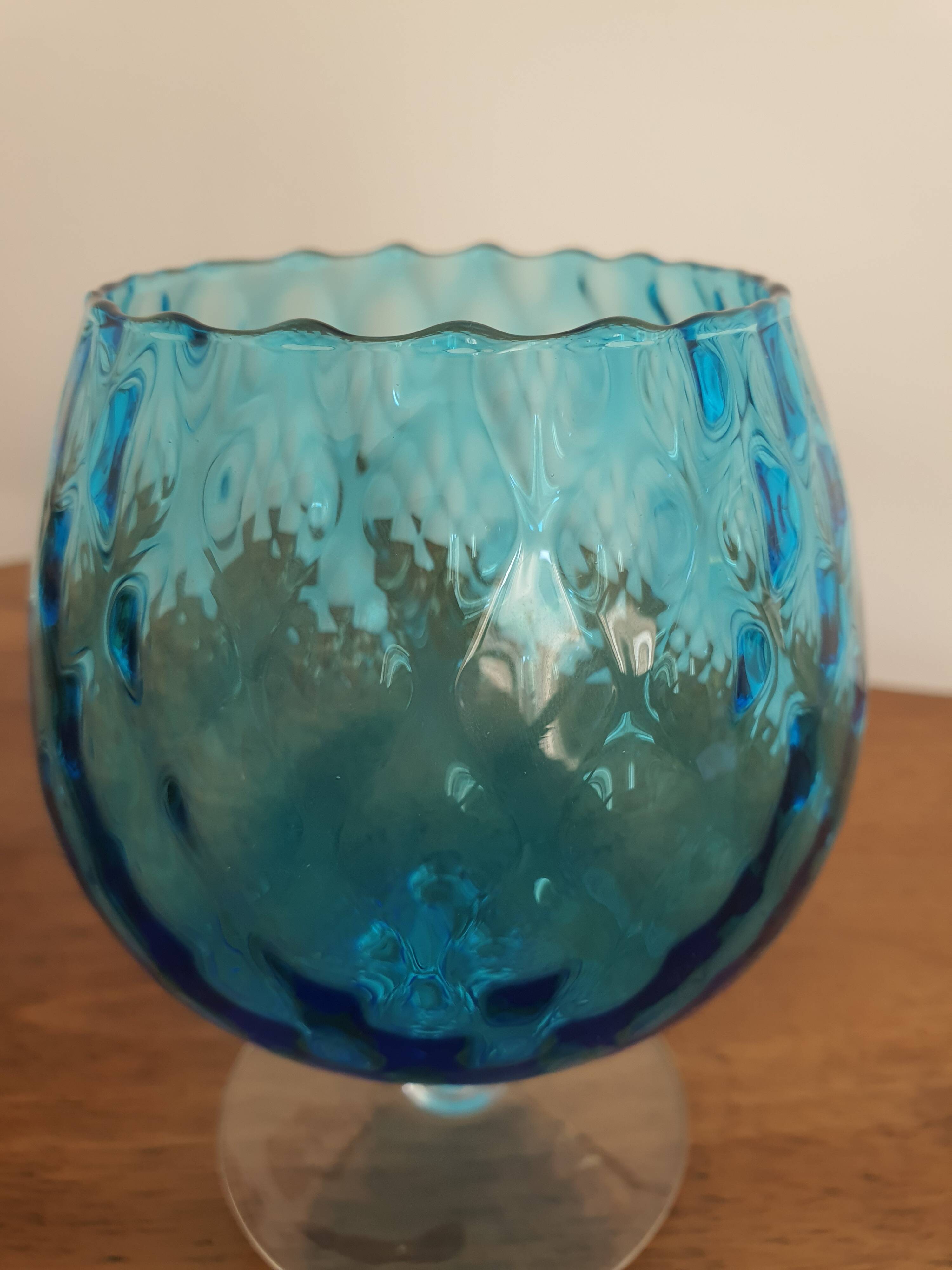 Blue balloon vase