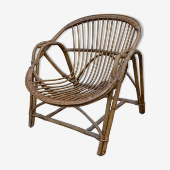 Rattan armchair