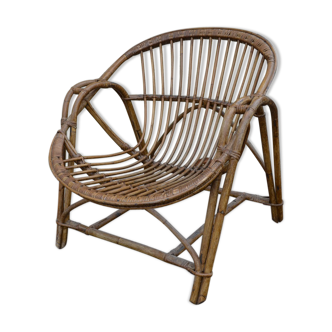 Rattan armchair